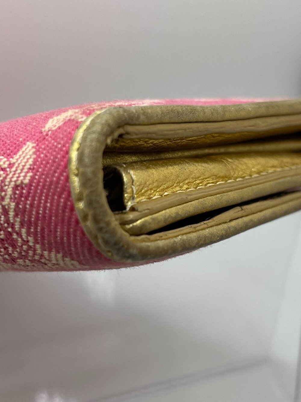 Vintage Celine Pink Denim Long Wallet - Picture 6 of 13